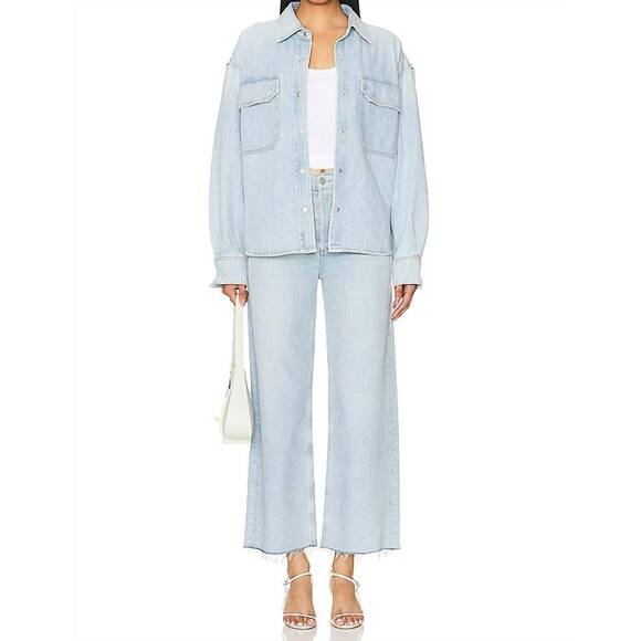 AGOLDE Denim - NEW AGOLDE ren high-waisted wide-leg jeans in smash
